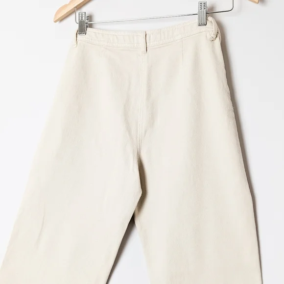 WILFRED Modern Utility Pant Wide Leg Trouser GD Birch White 2 Aritzia - Picture 13 of 13